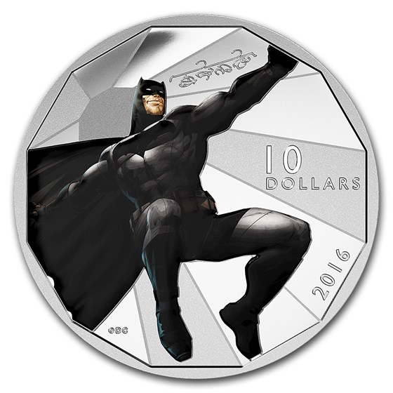 2016 Canada 1/2 oz Silver $10 Batman v Superman: Batman 2016 Canada 1/2 oz Silver $10 Batman v Superman: Batman